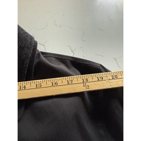 Joseph & Lyman Black Trench Coat Removable Wool Liner Collar Size M Casual City - Picture 10 of 16